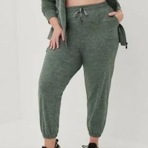 Torrid Happy Camper Olive Green Cargo Jogger Pants